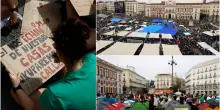 Madrid, prosegue protesta manifestanti per il diritto alla casa. FOTO