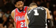 Embiid c'&egrave;, sta bene e lotta con i Sixers: 34 punti e 12 rimbalzi a San Antonio