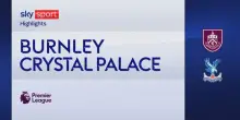 Burnley-Crystal Palace 0-1: gol e highlights