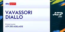 Vavassori-Diallo: highlights Atp Adelaide