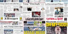 Le prime pagine dei quotidiani di oggi 8 luglio: la rassegna stampa