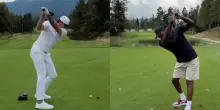 Doncic e Vanderbilt perfezionano la loro intesa sul campo da golf in Slovenia. VIDEO