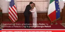Rubio a Roma, l'incontro a Palazzo Chigi con Giorgia Meloni