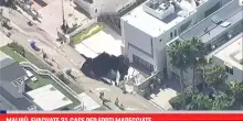 Malib&ugrave;, evacuate 31 case per forti mareggiate