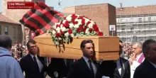 Funerale Franco Baresi, il feretro &egrave; arrivato alla basilica