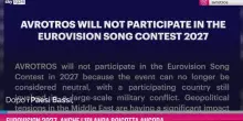 Eurovision 2027, anche l'Irlanda boicotta di nuovo