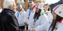 Olimpiadi 2026, Mattarella incontra i medagliati italiani a Cortina