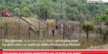 Esplosione in azienda pirotecnica nel Reatino: due morti