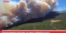 Vasto incendio in Catalogna, in 43mila confinati in casa