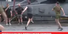 Hegseth si allena con il personale militare statunitense