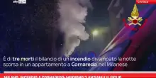 Milano, incendio a Cornaredo: muoiono 2 anziani e il figlio