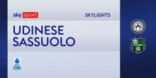 Udinese-Sassuolo 1-2: gol e highlights