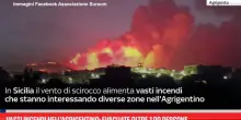 Vasti incendi nell'Agrigentino: evacuate oltre 100 persone