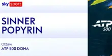 Sinner-Popyrin: highlights Atp Doha