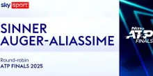 Sinner-Auger Aliassime: highlights Atp Finals