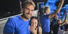 Como, una proposta di matrimonio durante l'inno della Champions