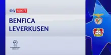 Benfica-Bayer Leverkusen 0-1: gol e highlights