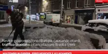 Maltempo in Europa, forti nevicate e allagamenti