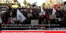 Proteste in Tunisia contro il presidente Kais Saied