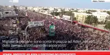 Yemen, proteste ad Aden a sostegno dei separatisti