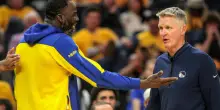 Lite in panchina tra Kerr e Green: Draymond se ne va in spogliatoio