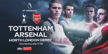 Tottenham-Arsenal, il North London derby domenica su Sky
