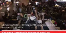 Per&ugrave;, scontri a Lima contro il presidente ad interim Jeri