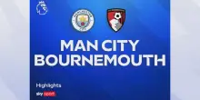 Manchester City-Bournemouth 2-1: gol e highlights