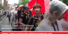 Taiwan, 150mila in piazza per il Pride più grande dell’Asia