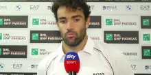 Berrettini: 'Mi sono caricato di troppa energia negativa'