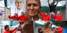 Papa Leone XIV, statua alta 14 metri in costruzione in Per&ugrave;. FOTO