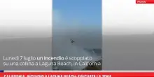 California, incendio a Laguna Beach: evacuata la zona
