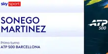 Sonego-Martinez: highlights Atp Barcellona