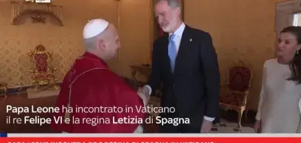 Papa Leone incontra re e regina di Spagna in Vaticano