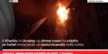 Ucraina, drone russo colpisce un hotel a Kharkiv