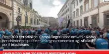 Campi Flegrei, oltre 700 sfollati protestano a Roma