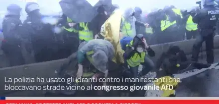 Germania, proteste anti-AfD e scontri a Giessen