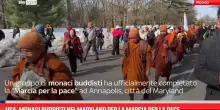 Usa, monaci buddisti nel Maryland per la marcia per la pace