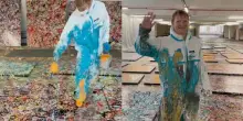 Ed Sheeran, a Londra una mostra dei suoi quadri ispirati a Pollock