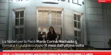 Oslo, la premio Nobel Machado torna in pubblico dopo 11 mesi