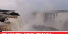 Piogge record, cresce la portata delle cascate di Iguaz&uacute;