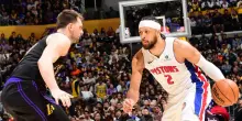 Detroit travolge i Lakers, Boston passa a Utah
