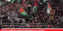 Spagna, scioperi e manifestazioni pro Gaza a Madrid