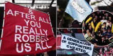 'Imbroglioni': la protesta Liverpool contro il City e la risposta citizens old style: le FOTO