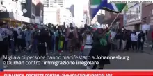 Sudafrica, proteste contro l'immigrazione irregolare