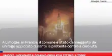 Limoges, incendiato il comune: crollati il tetto e la torre