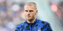 Atalanta, infortunio per Bakker: rottura del crociato