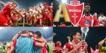 Monza, &egrave; qui la festa? Tutta le gioia dei giocatori dopo la promozione in A. FOTO