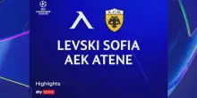Levski Sofia-Aek Atene 0-0: highlights Champions