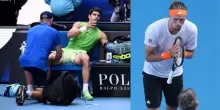 Crampi per Alcaraz, Zverev sbotta: 'Proteggete sempre lui!'